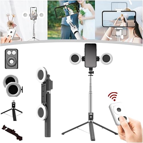 2026 New 6 in 1 Selfie Stick with Fill Light